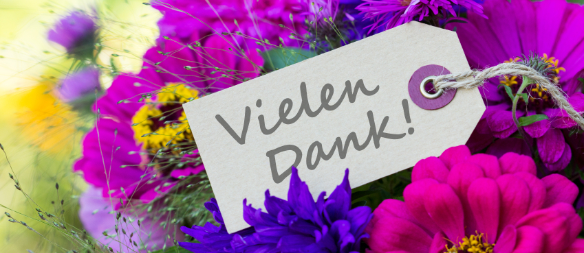 Alle vielen dank an euch vielen Dank,